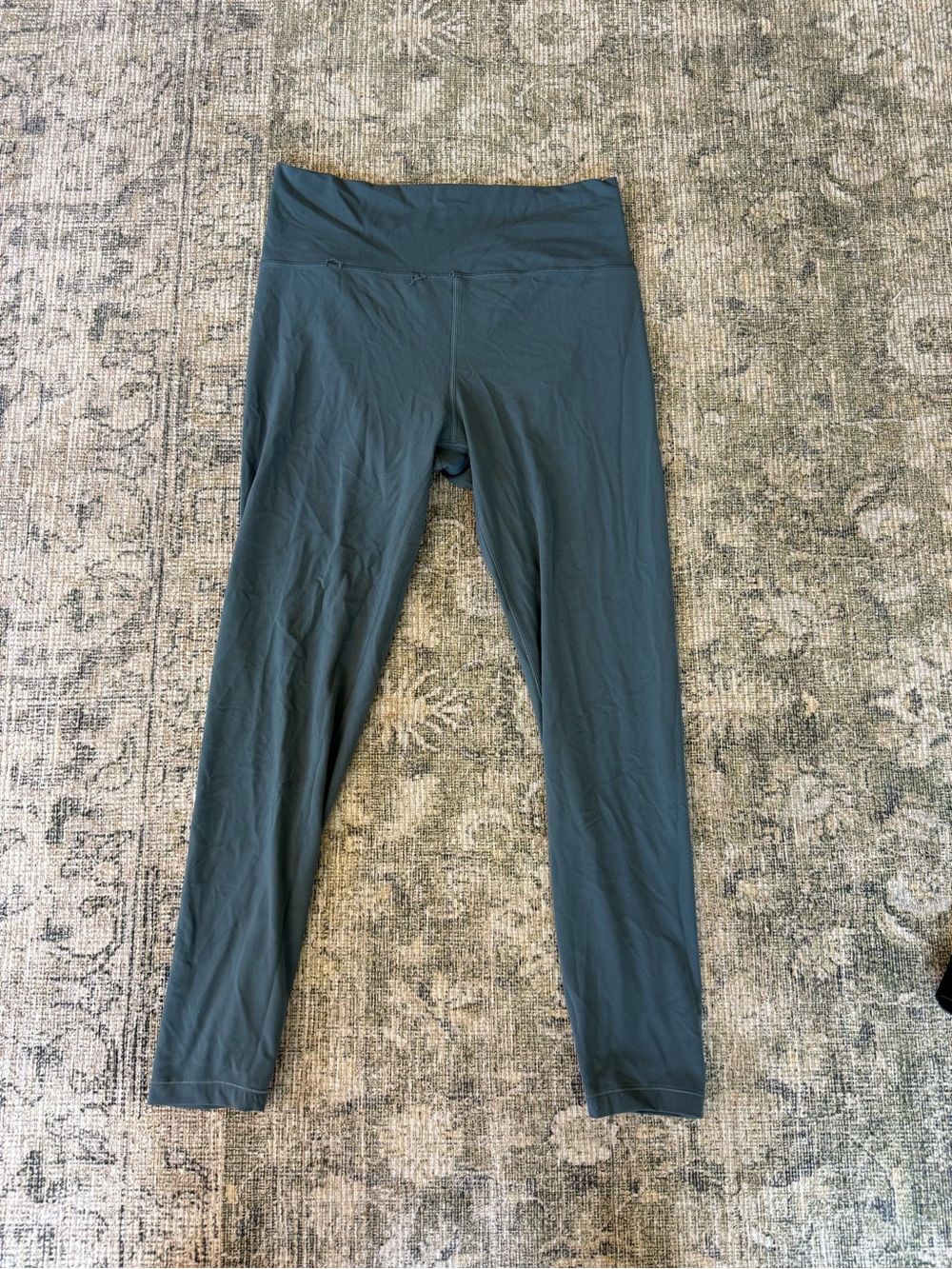 Vuori All the Form Leggings Dark Jade Green Athletic Athleisure Size Large